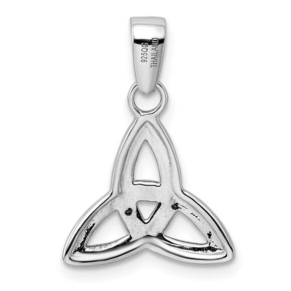 Sterling Silver 16mm Trinity Symbol Pendant - Picture 3 of 5